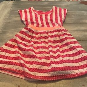 Faded Glory pink and white stripped dress